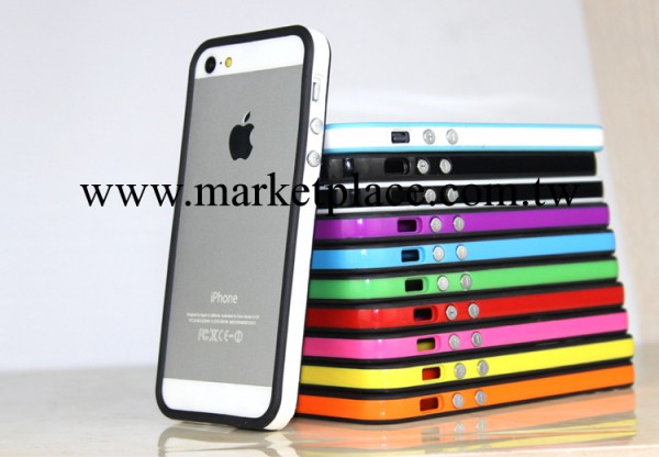 iPhone5手機殼 蘋果5邊框 iPhone4保護殼護套 矽膠信號圈邊框套工廠,批發,進口,代購