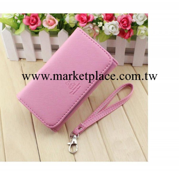 iphone5s手機殼磨砂紋路手機套配腕帶手機卡位廣州女包手拿包9001工廠,批發,進口,代購