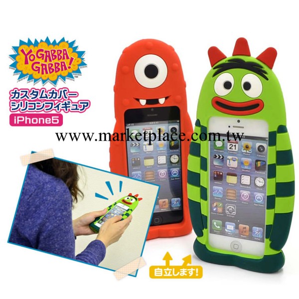 正品代購YO GABBA嘎巴灰太郎iphone5手機殼立體 蘋果保護套工廠,批發,進口,代購