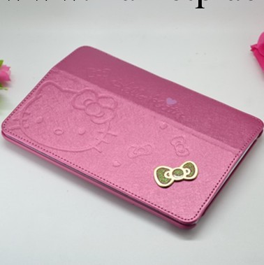蘋果ipad mini 2保護外套hello kitty 卡通 蠶絲紋外殼 混批現貨工廠,批發,進口,代購