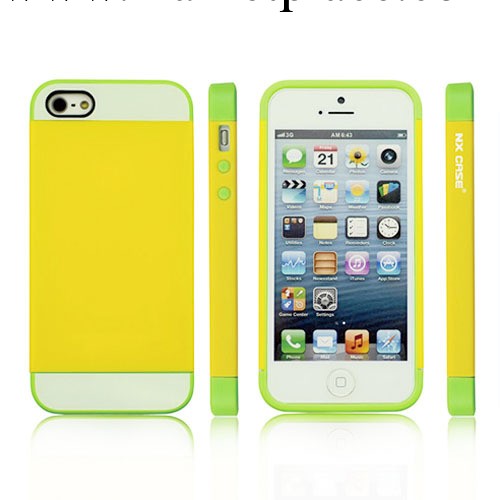 NX CASE 蘋果iphone5/5s手機殼 5代保護殼 軟硬套 5S撞色三合一工廠,批發,進口,代購