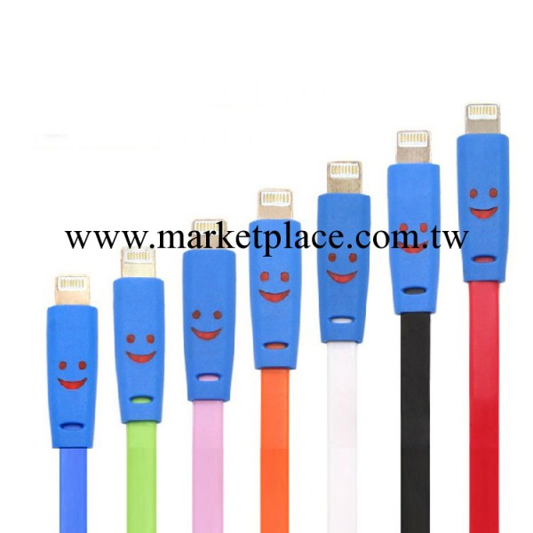 iphone5/5s發光數據線 蘋果5代彩色面條發光數據線 工廠批發工廠,批發,進口,代購