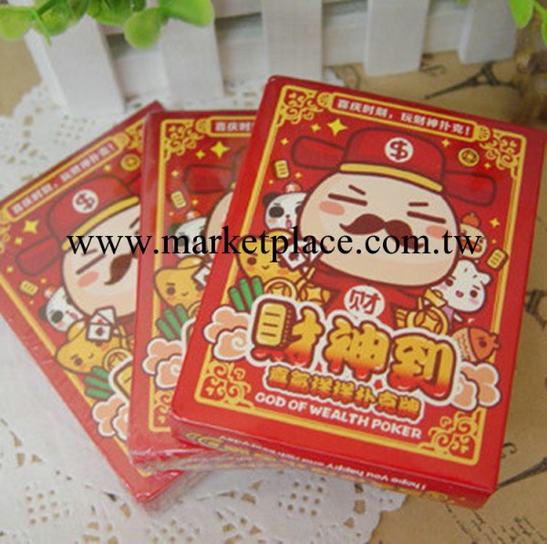 韓國文具桌遊 apple財神到喜氣洋洋撲克牌 YX02KT-1968工廠,批發,進口,代購