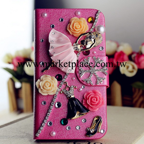 廠傢直銷 iPhone4S可愛芭蕾女孩手機皮套 三星小米HTC一件代發工廠,批發,進口,代購