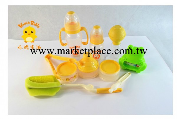 小雞卡迪奶瓶套裝~8件套嬰兒喂哺用品禮盒寶寶奶瓶套裝KD1205工廠,批發,進口,代購