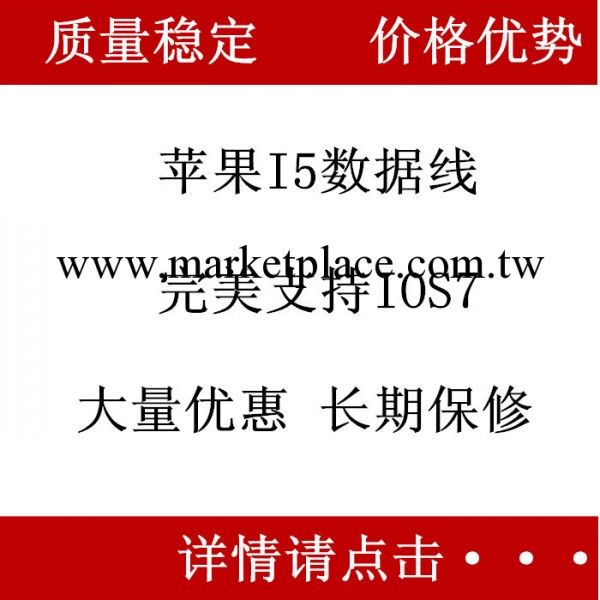 IPHONE5數據線 蘋果5 ipad4充電線 蘋果手機原裝數據線 廠傢批發工廠,批發,進口,代購