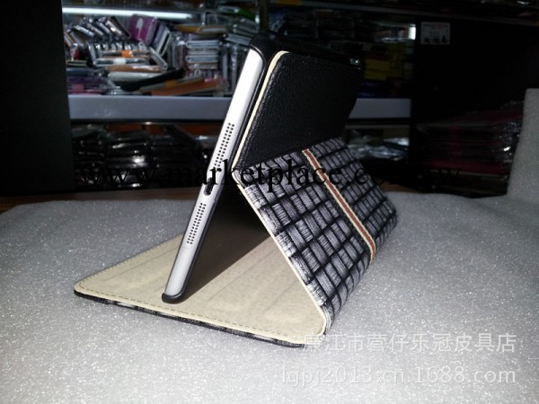 ipad mini皮套 編織紋支架皮套 三檔位皮套 自動休眠喚醒功能皮套工廠,批發,進口,代購