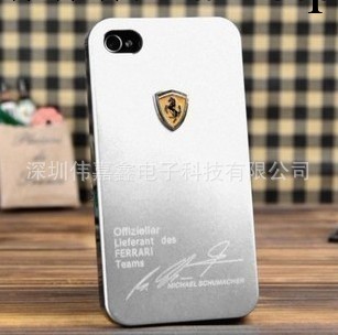 炫酷系列 iphone4/4S手機殼 法拉利手機套 金屬外殼 蘋果4手機殼工廠,批發,進口,代購