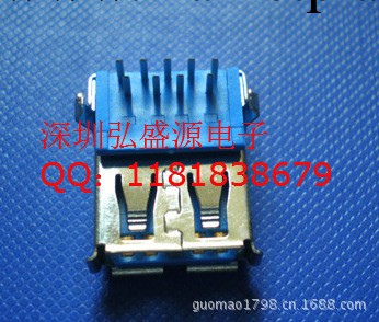 廠傢直銷 USB3.0連接器|USB 3.0 AF 90度插板工廠,批發,進口,代購
