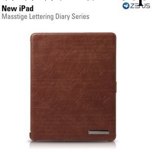 ZENUS 蘋果the new ipad 4/3/2 支架式高檔皮套 智能休眠工廠,批發,進口,代購