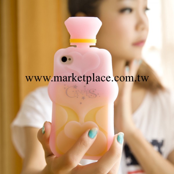 Candies蘋果iPhone4/4s手機殼 蘋果5香水瓶矽膠套保護套 花瓶外殼工廠,批發,進口,代購
