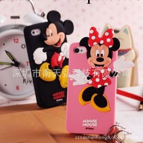 迪士尼系列手機套 蘋果iphone4米奇手機套 iphone5唐老鴨矽膠套工廠,批發,進口,代購