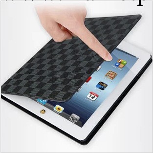 蘋果ipadmini2皮套mini2保護套高檔A料格子超薄休眠插卡保護殼工廠,批發,進口,代購