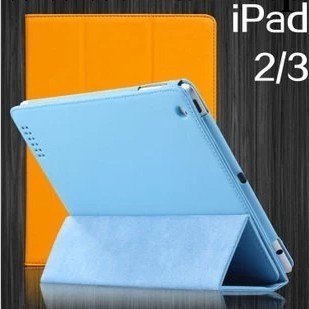 蘋果平板保護套 三折彈力皮超薄帶休眠潮ipad234 mini迷你保護套工廠,批發,進口,代購