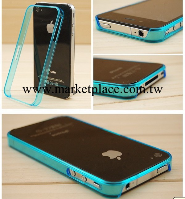 iphone4s 邊框 蘋果4邊框 超薄透明邊框手機殼PC工廠,批發,進口,代購