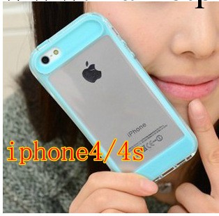 蘋果4s手機套矽膠iphone4 夜光透明韓國蘋果4/4s手機外殼保護套工廠,批發,進口,代購