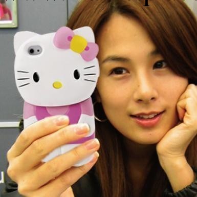 3D立體 Hello Kitty iphone4 4S 蘋果手機套4代配件外殼工廠,批發,進口,代購