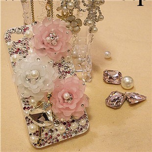 樹脂磨砂花蘋果4s iphone5DIY手機美容貼鉆手機殼材料包套裝批發工廠,批發,進口,代購