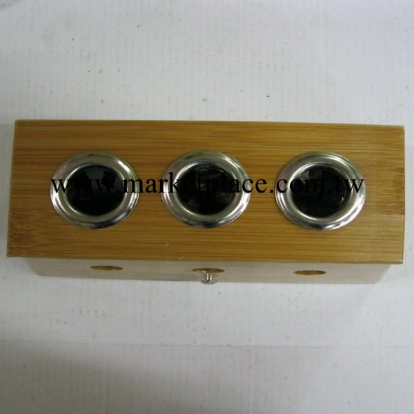 精品竹制雙孔溫灸盒(三孔艾灸盒、溫灸器)雙眼艾灸盒3眼3孔工廠,批發,進口,代購