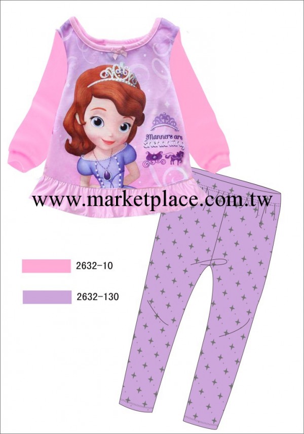 童裝批發CALUBY新款男女兒童可愛卡通傢居服套裝大童傢居服D-014工廠,批發,進口,代購