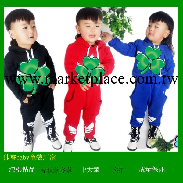 2014新品兒童長袖男女童運動休閒套裝 廠傢直銷(純棉）工廠,批發,進口,代購