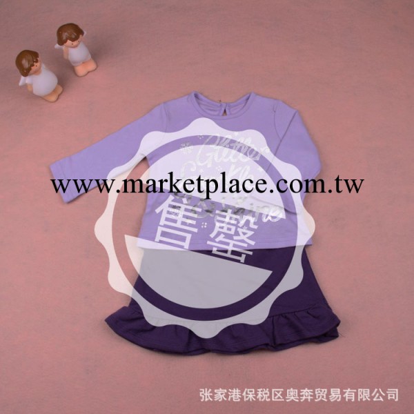 【特價】童套裝批發 印花女童T恤短裙套裝 全棉兒童裙套裝工廠,批發,進口,代購