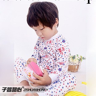 【清倉】子萱甜心 卡通動物大版加厚空氣層保暖兒童內衣套裝 5004工廠,批發,進口,代購
