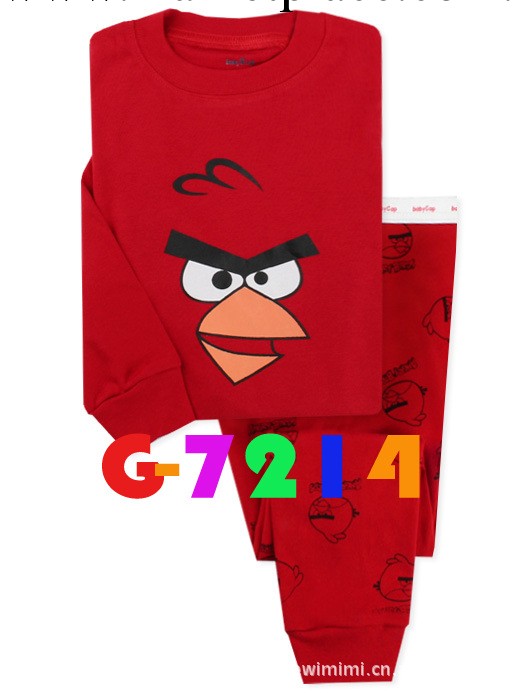 廠傢直銷GAPbaby憤怒小鳥AngryBirds兒童中小童傢居服童套裝 7214工廠,批發,進口,代購