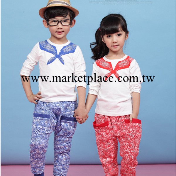 1.10 韓國Q版服飾 春款新品 時尚可愛 學院風方巾套裝 童套裝工廠,批發,進口,代購