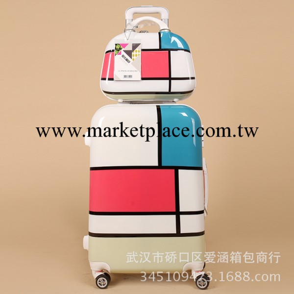 正品駿仕箱包萬向輪糖果色拼接潮款旅行箱l靚女出門必備行李箱工廠,批發,進口,代購