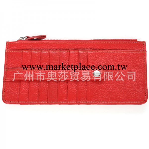 批發加工 韓版復古串珠真皮錢包 女式長款錢包 錢夾 多功能皮具工廠,批發,進口,代購