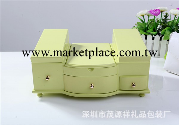 【精品】多功能歐式公主化妝箱 整理箱 果綠木質化妝箱工廠,批發,進口,代購