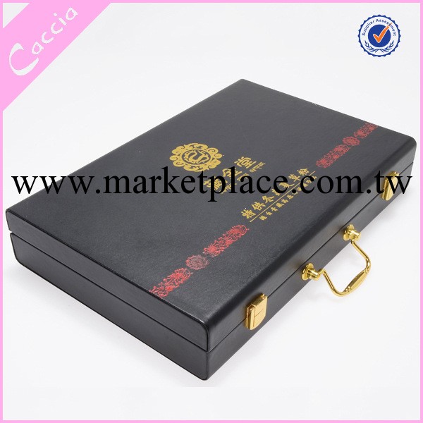 定制OEM 2014新經典純色高雅黑大容量手提款化妝品包裝皮盒工廠,批發,進口,代購