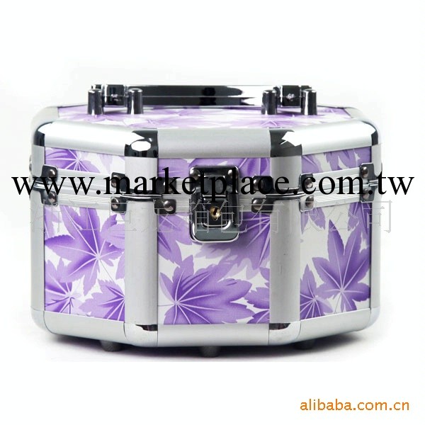歐美原單 紫色八角化妝箱/首飾盒/珠寶箱/收納盒-時尚輕便工廠,批發,進口,代購