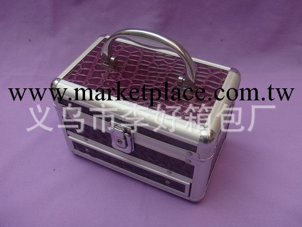廠傢直銷圓角帶抽屜手提式化妝箱 首飾箱 美容用品收納箱 定做款工廠,批發,進口,代購