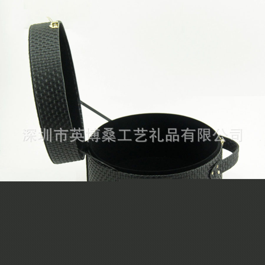 供應圓形皮革化妝盒工廠,批發,進口,代購