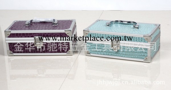 鋁合金首飾收納箱 珠寶盒 手提多層化妝箱批發 工具箱工廠,批發,進口,代購