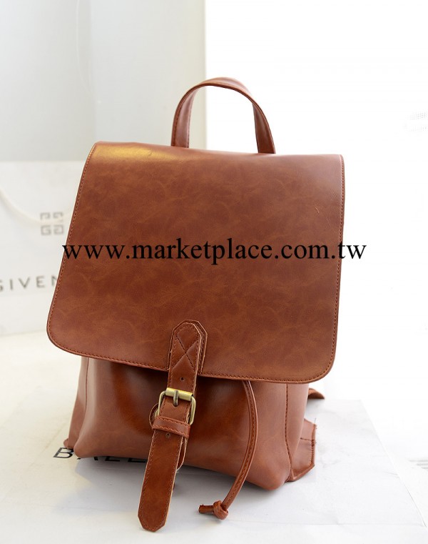 2014春季新款復古韓劇同款學院風復古雙肩包背包書包潮女包工廠,批發,進口,代購