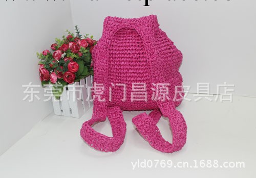 貿易藤編包 草編包 新款上市 百搭雙肩鉤針 藤編包草編包工廠,批發,進口,代購