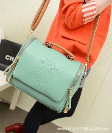 新款女包 英倫雙拉皇冠包時尚女包手提單肩斜挎包復古包包工廠,批發,進口,代購