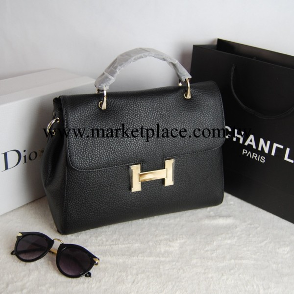 廣州新款真皮女包批發歐美時尚荔枝紋手提單肩斜跨女包復古郵差包工廠,批發,進口,代購