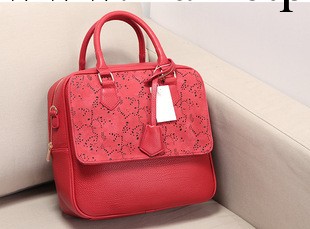 2013新款韓版森系鏤空通花 復古箱型 磨砂手提單肩包斜跨包 批發工廠,批發,進口,代購