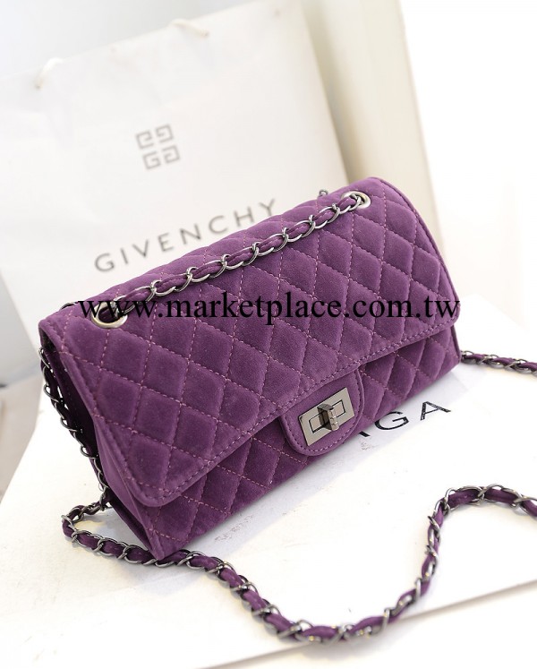 2014春季新款金絲絨小香包 潮爆款單肩斜跨手提包棱格包批發工廠,批發,進口,代購