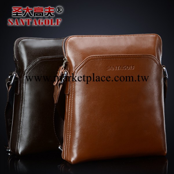 聖大高夫 男包牛皮商務單肩包 斜挎包休閒手提包 混批低價AS066工廠,批發,進口,代購