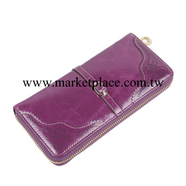 2014新品女士錢包真皮進口頭層油蠟牛皮錢夾手機包拉鏈手拿包8601工廠,批發,進口,代購