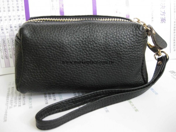 新年特價 頭層牛皮女士錢包 黑色手拿包 真皮迷你小包  真皮女包工廠,批發,進口,代購