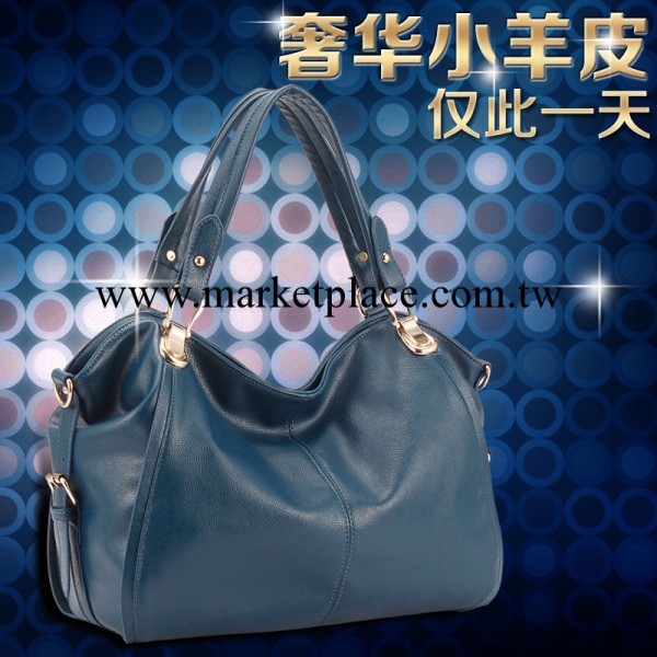 新款女包 單肩包淘寶一件代發包包時尚藍色免費代理歐美潮流包工廠,批發,進口,代購