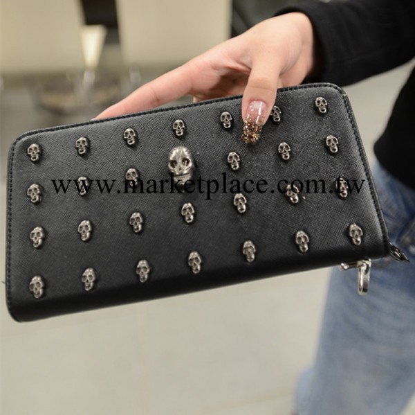 廠傢新款女士錢包韓版女包骷髏頭手拿包時尚零錢包女包批發廠傢工廠,批發,進口,代購