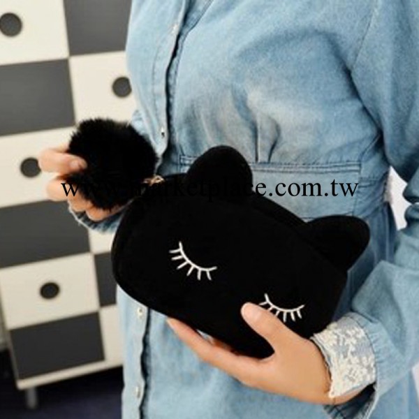 2014最新款批發時尚女包 刺繡小貓咪時尚包包手拿包 錢包特價工廠,批發,進口,代購