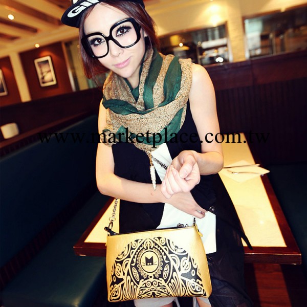 歐美爆款女 印花圖紋亮皮貓貓手拿單肩斜挎包百搭休閒包廠傢批發工廠,批發,進口,代購